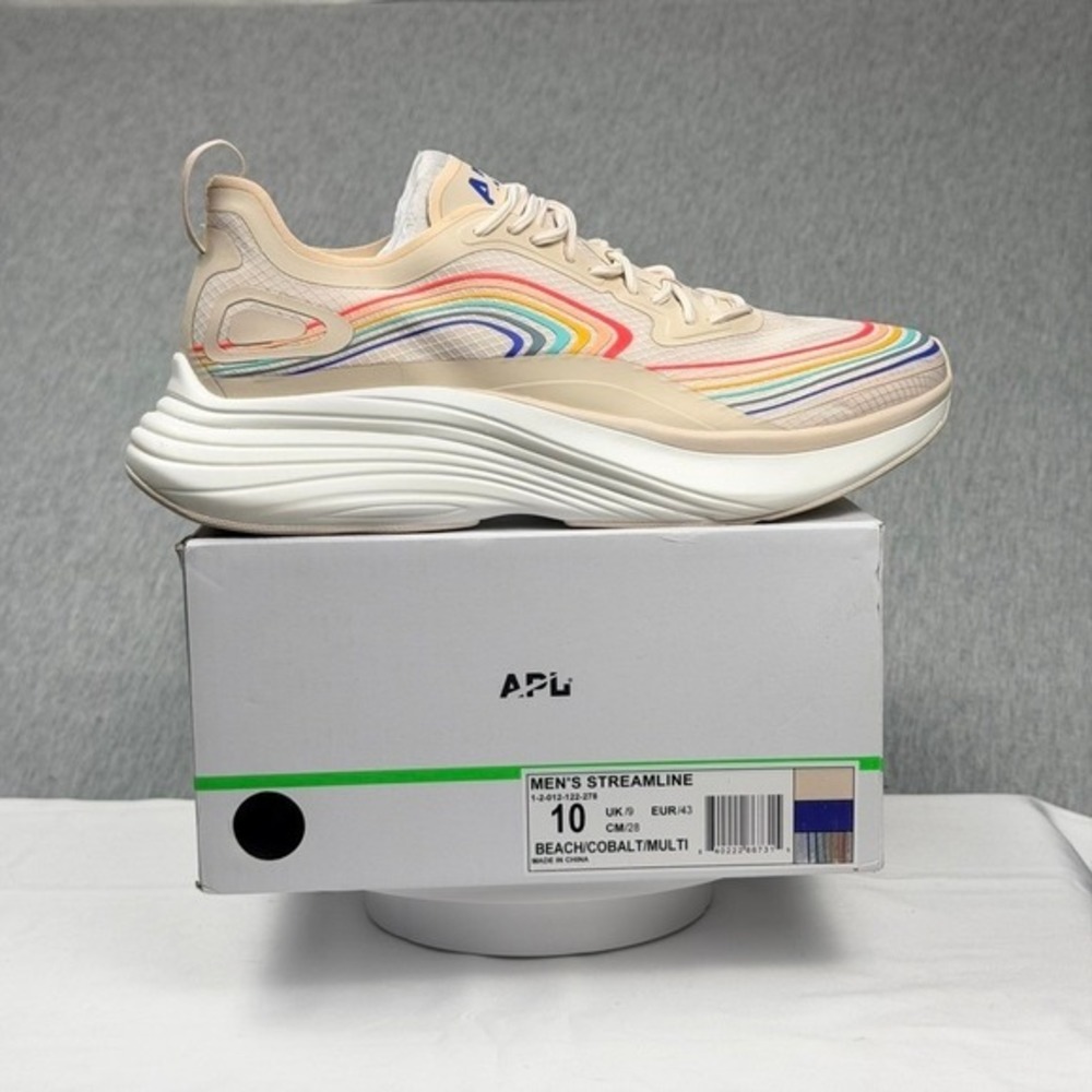 APL Athletic Propulsion Labs Streamline Beach Cobalt Multi Men's 10 Sneaker BNIB